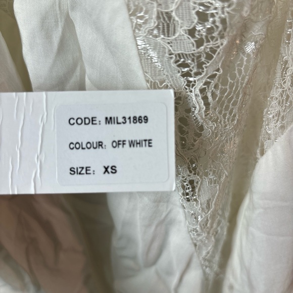 NWT Millau LF Women White Lace Tank Top in size XS. long length - Picture 4 of 9